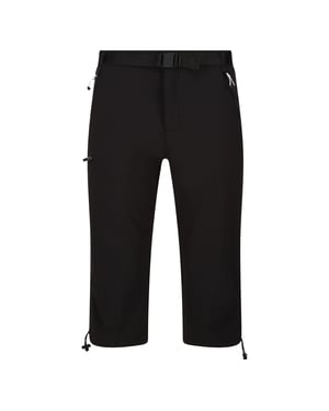 Regatta Heren Xert Stretch III Stretch Active Capri Shorts (Zwart)