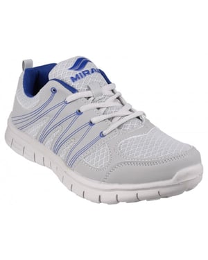 MILOS Mens Mesh Trainers Grey/Navy