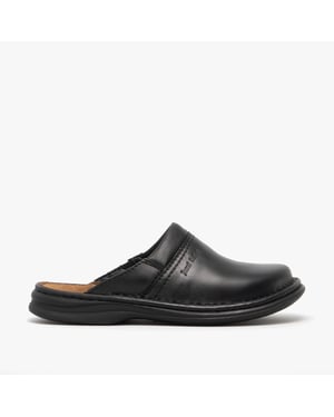 Josef Seibel MAX Heren Leren Muilschoenen Zwart