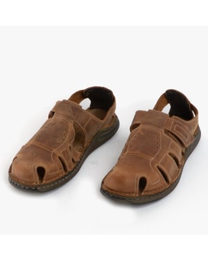 MAVERICK 01 Mens Leather Sandals Chestnut