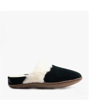 Sorel NAKISKA SLIDE II Womens Mule Slippers Black/Natural