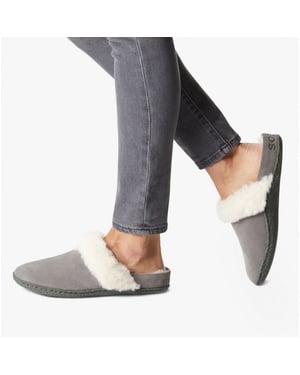 Sorel NAKISKA SLIDE II Womens Mule Slippers Quarry/Grill