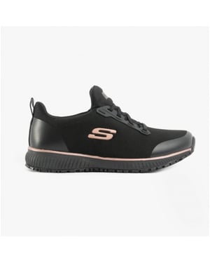 SQUAD SR Ladies Occupational Trainers Black/Rose Gold