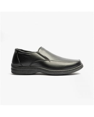 KARL Mens Leather Shoes Black