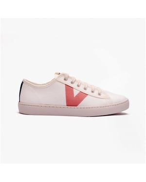 BERLIN ECO CONTRAST CANVAS Womens Trainers White/Rose