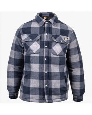 Dickies PORTLAND Heren Overhemdjas Blauw