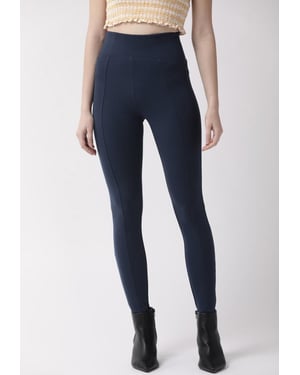 M&S Magic Shaping High Waisted Tummy Control Leggings in Navy