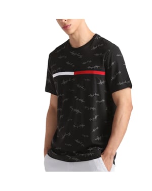 Tommy Hilfiger Mens T Shirt Signature Flag Striped Tee