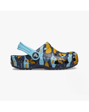 209039-4HQ CLASSIC ISLAND ESCAPE Kids Clogs Navy/Multi