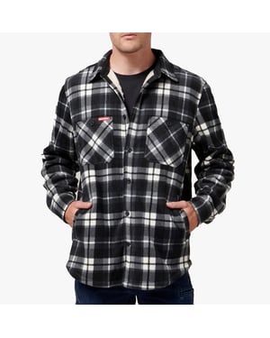 Hard Yakka QUILTED FLANELLSKJORTA JACKA Män Grå