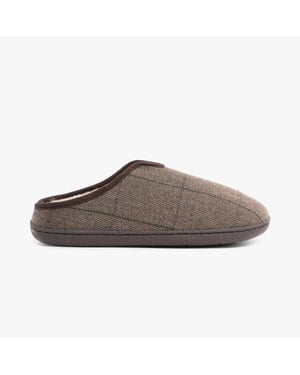 Jo & Joe HAMISH Mens Mule Slippers Dark Brown