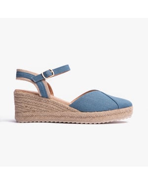 BRONYA Womens Sandals Denim
