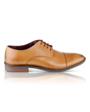RUFUS Mens Derby Shoes Brown