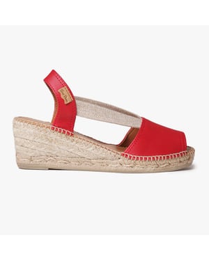 TEIDE-P Womens Espadrille Sandals Red