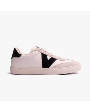 BERLIN FAUX LEATHER & SPLIT Womens Trainers Negro