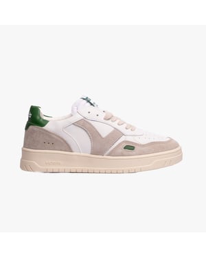 SEUL RETRO FAUX LEATHER & SPLIT Womens Trainers Verde