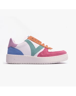 MADRID MULTICOLOUR Womens Trainers Rosa