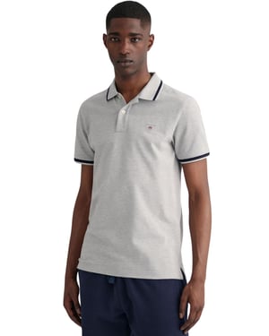 Gant heren poloshirt met kantelende piqué