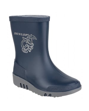 Dunlop MINI ELEPHANT Kids Wellington Boots Blue