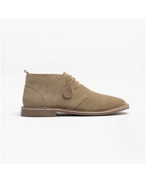 Popps VESPA Unisex Desert Boots Sand