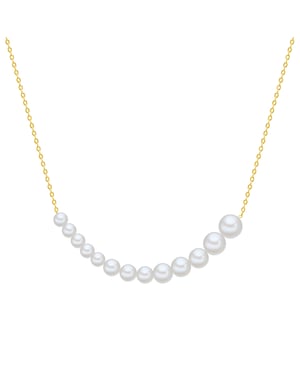Valero Pearls Female Sterling Silver Necklace