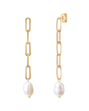 Valero Pearls Stainless Steel Earring