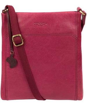 'Dink' Orchid Leather Cross Body Bag