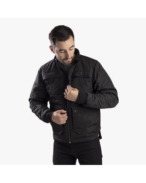 CAT TERRAIN Mens Polyester Full Zip Jacket Black