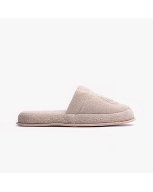 GANT CREST Unisex Mule Slippers Putty