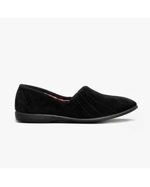 GBS AUDREY Slip On Womens Slippers Black