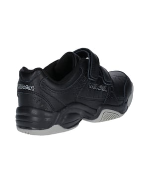 CONTENDER VELCRO Unisex Leather Trainers Black