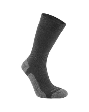 Craghoppers Unisex Adult Trek Merino Wool Socks för vuxna (Svartpeppar)