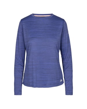 Trespass Nettil långärmad aktiv topp för dam/damer (Baja Blue Marl)