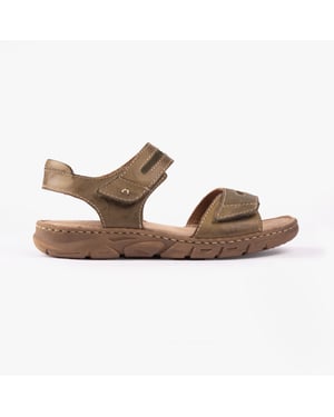 BRENDA 08 Dames Sandalen Khaki