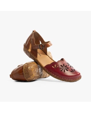 ROSALIE 04 Dames Sandalen Rubin-Kombi