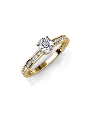 Elise Ring - Goud en Kristal