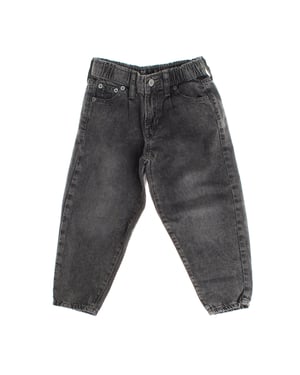 Högmidjade barrel jeans 725860 för tjejer