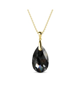 Raindrop hangers - goud en zwart