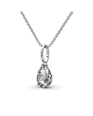 Nieuwe druppelhangers - zilver en kristal