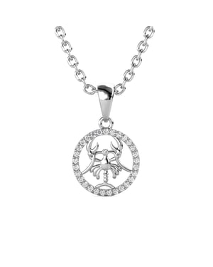 Kreeft Zodiac Hangers - Zilver en Kristal