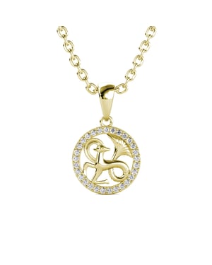 Steenbok Zodiac Hangers - Goud en Kristal