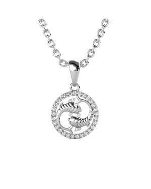 Vissen Zodiac Hangers - Zilver en Kristal