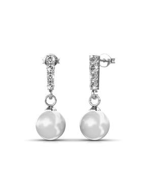 Mercury oorbellen - zilver en kristal