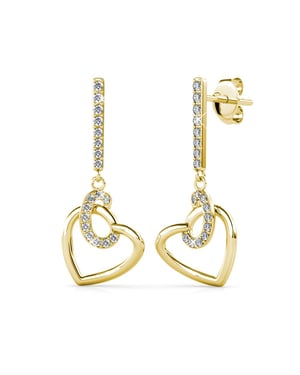 Allure Oorbellen - Goud en Kristal