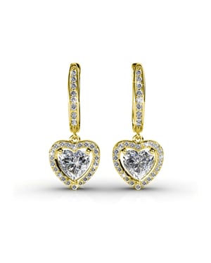 Only Love Oorbellen - Goud en Kristal