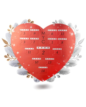 Surprise Heart Adventskalender - 14 juwelen - Goud, roségoud, zilver en kristal