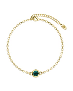 Geboortesteen armbanden - Goud en Groen