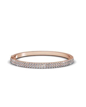 Glamour armbanden - Roségoud en kristal