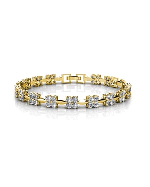 Zoete armbanden - Goud en kristal