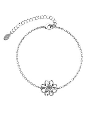 Påsklilja Armband - Silver och Kristall